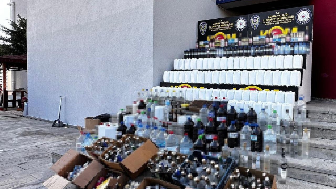 Adana’da kaçak içki operasyonu: 16 gözaltı

