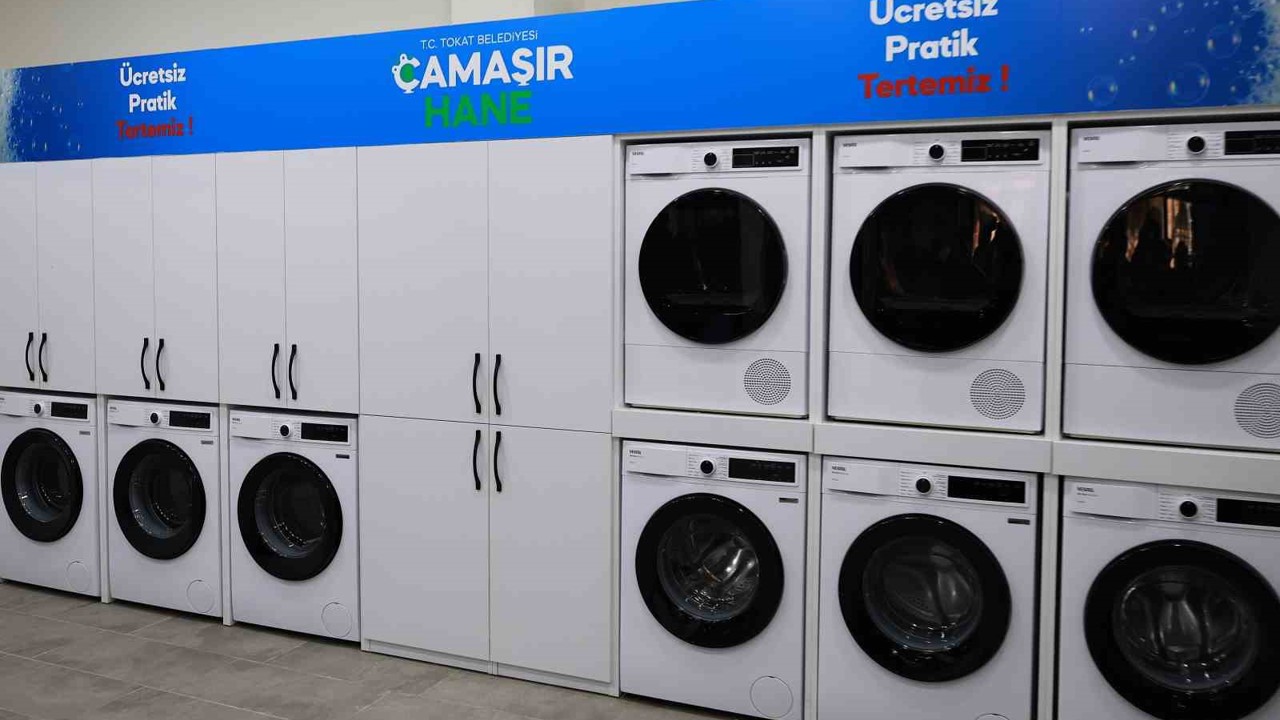 Tokat Belediyesi’nden yaşlılar, öğrenciler ve kimsesizler için ücretsiz çamaşır yıkama desteği
