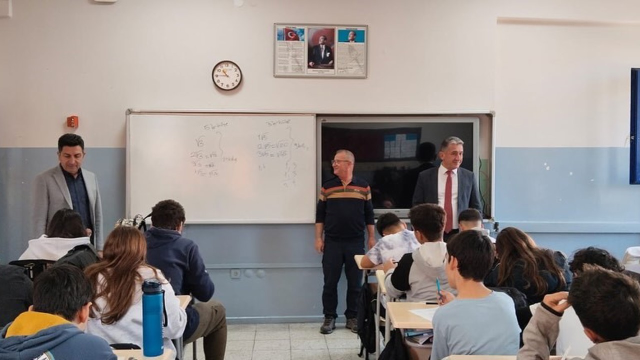 Menteşe İlçe Millî Eğitim Müdürü Kömürcü, ortak sınav uygulama süreçlerini inceledi

