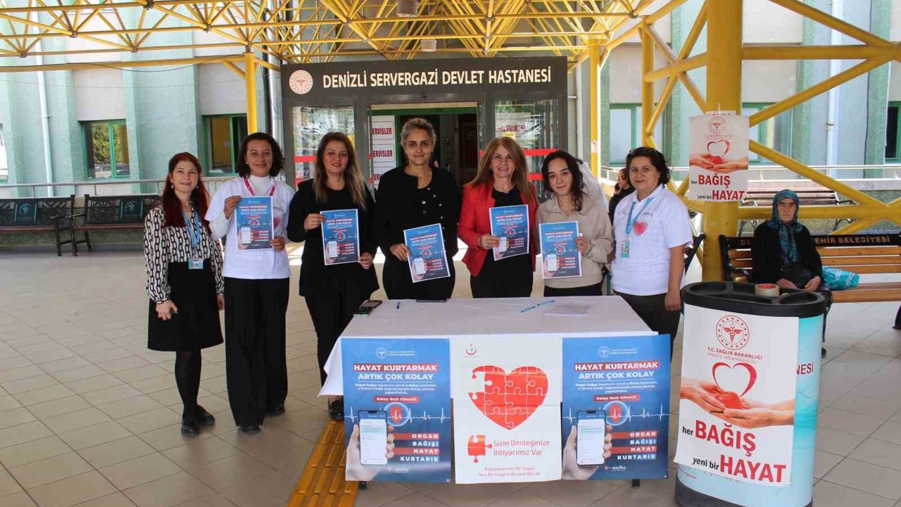 Denizli Sağlık Müdürlüğü organ bağışında farkındalık oluşturdu

