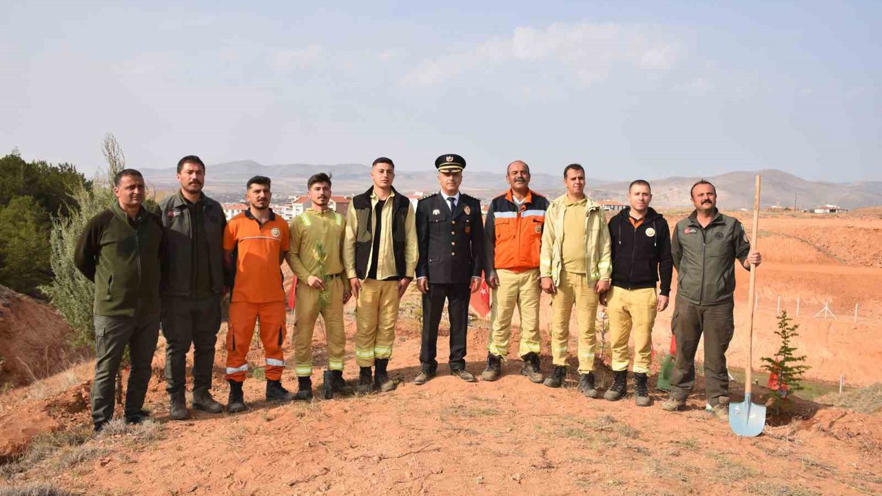 Kırşehir’de şehitler anısına 500 fidan toprakla buluştu
