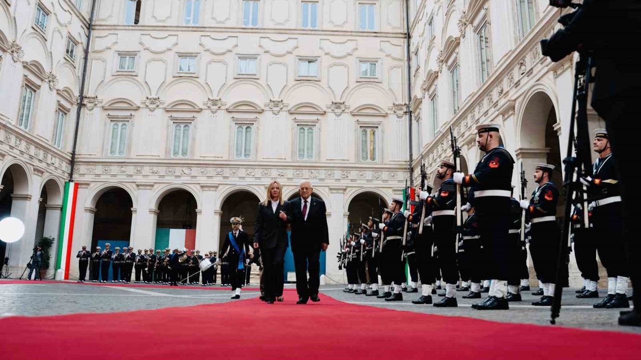 İtalya Başbakanı Meloni, Roma’da Filistin Devlet Başkanı Abbas ile görüştü
