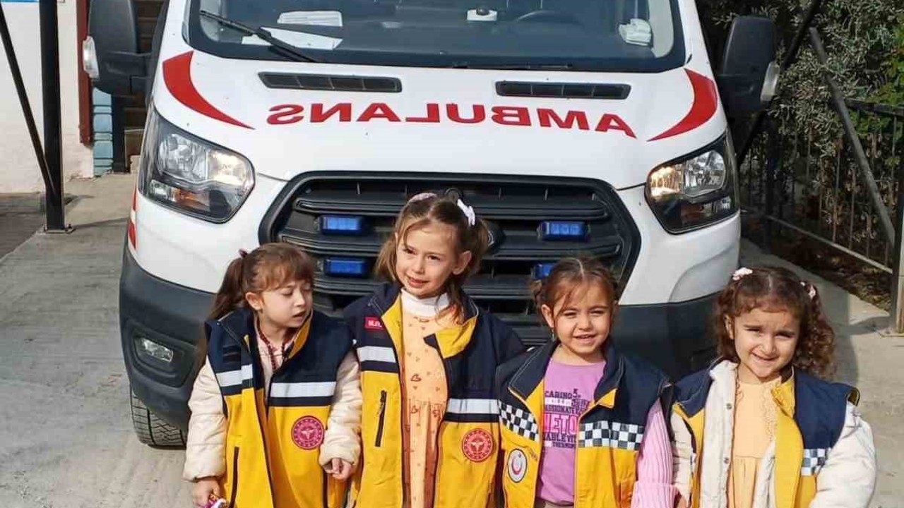 Bayırköy’de Kur’an kursu öğrencilerinden 112 acil merkezine gezi
