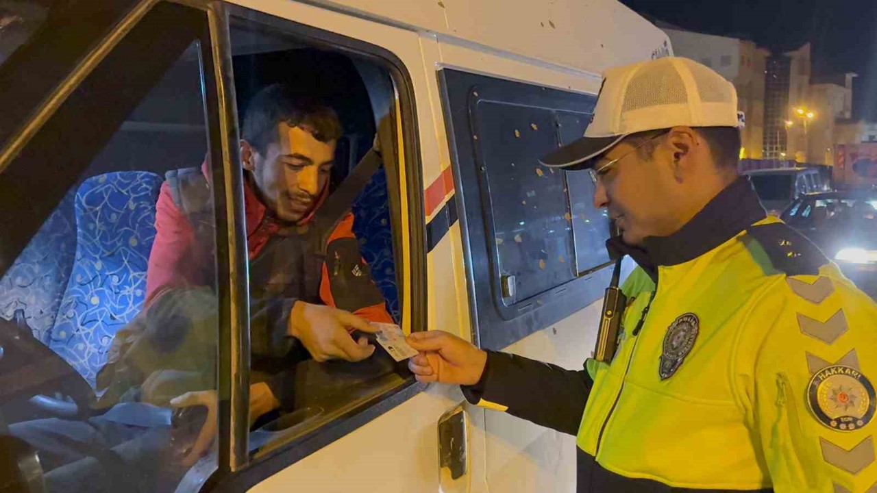 Hakkari’de eş zamanlı huzur ve güven denetimi
