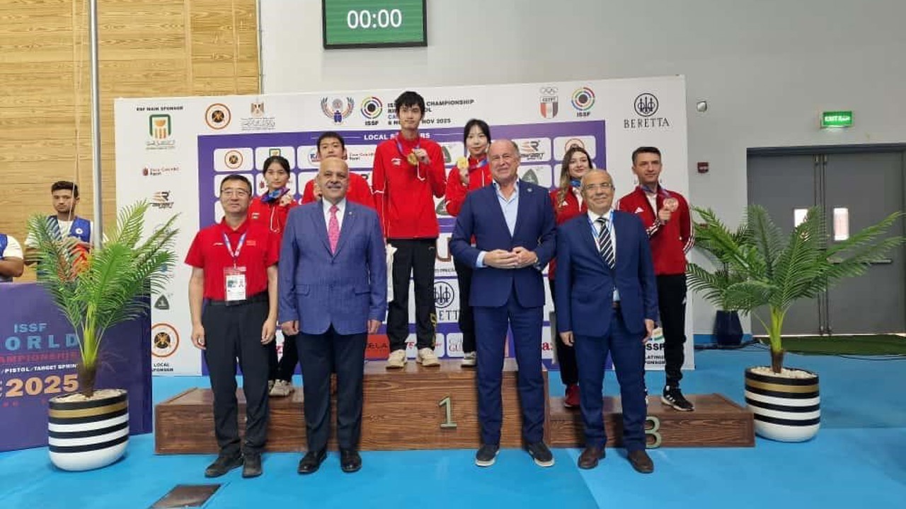 Havalı tüfek karışık takımından tarihi madalya
