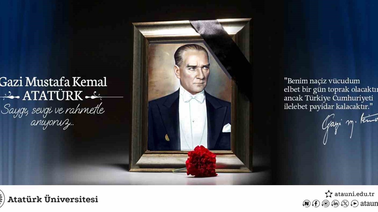 Rektör Hacımüftüoğlu’nun 10 Kasım Atatürk’ü anma günü mesajı

