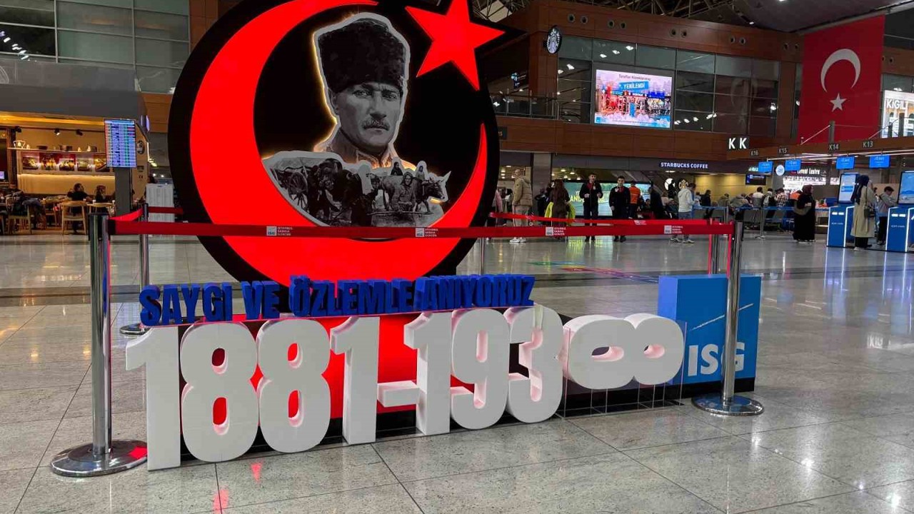 Atatürk 10 Kasım’da İstanbul Sabiha Gökçen’de anıldı

