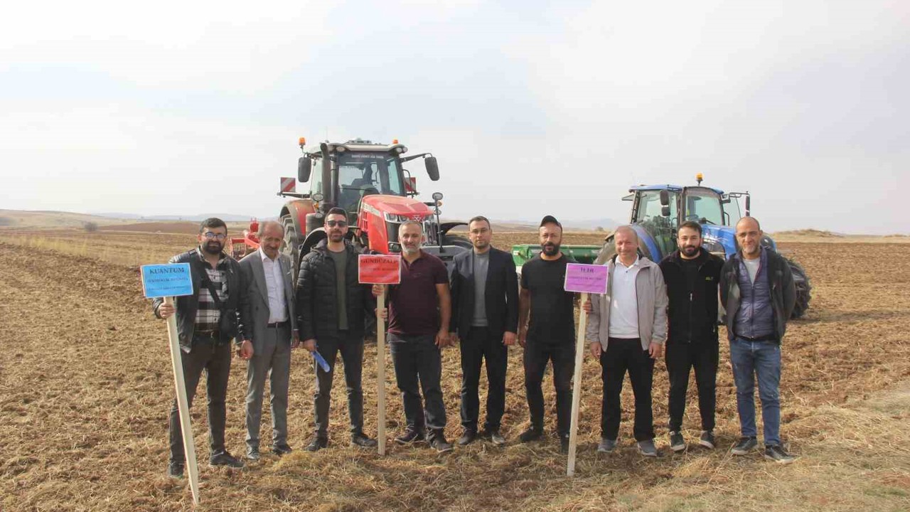 Sivas’ta 5 farklı ekmeklik buğday, pilot bölgede toprakla buluşturuldu
