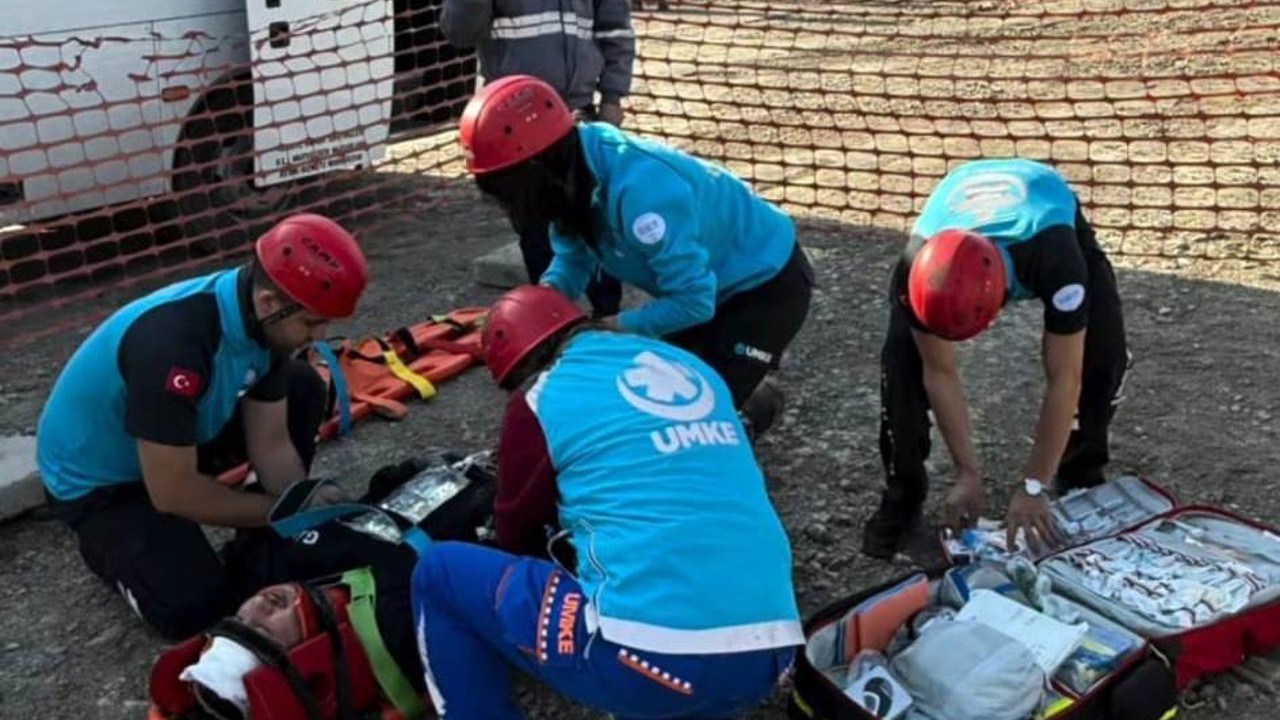 Tavşanlı’da maden kazası tatbikatı
