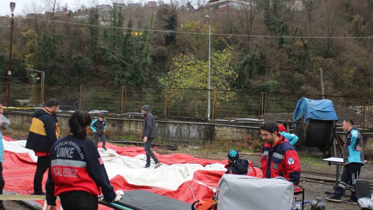 Zonguldak il afet saha tatbikatı hazırlıkları tamamlandı
