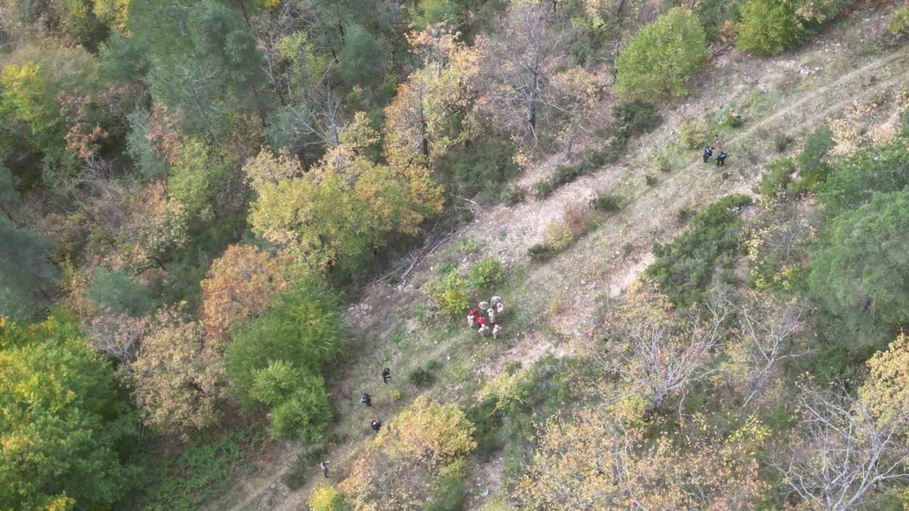 5 yaşındaki Osman’ın cansız bedeninin bulunduğu bölge havadan görüntülendi

