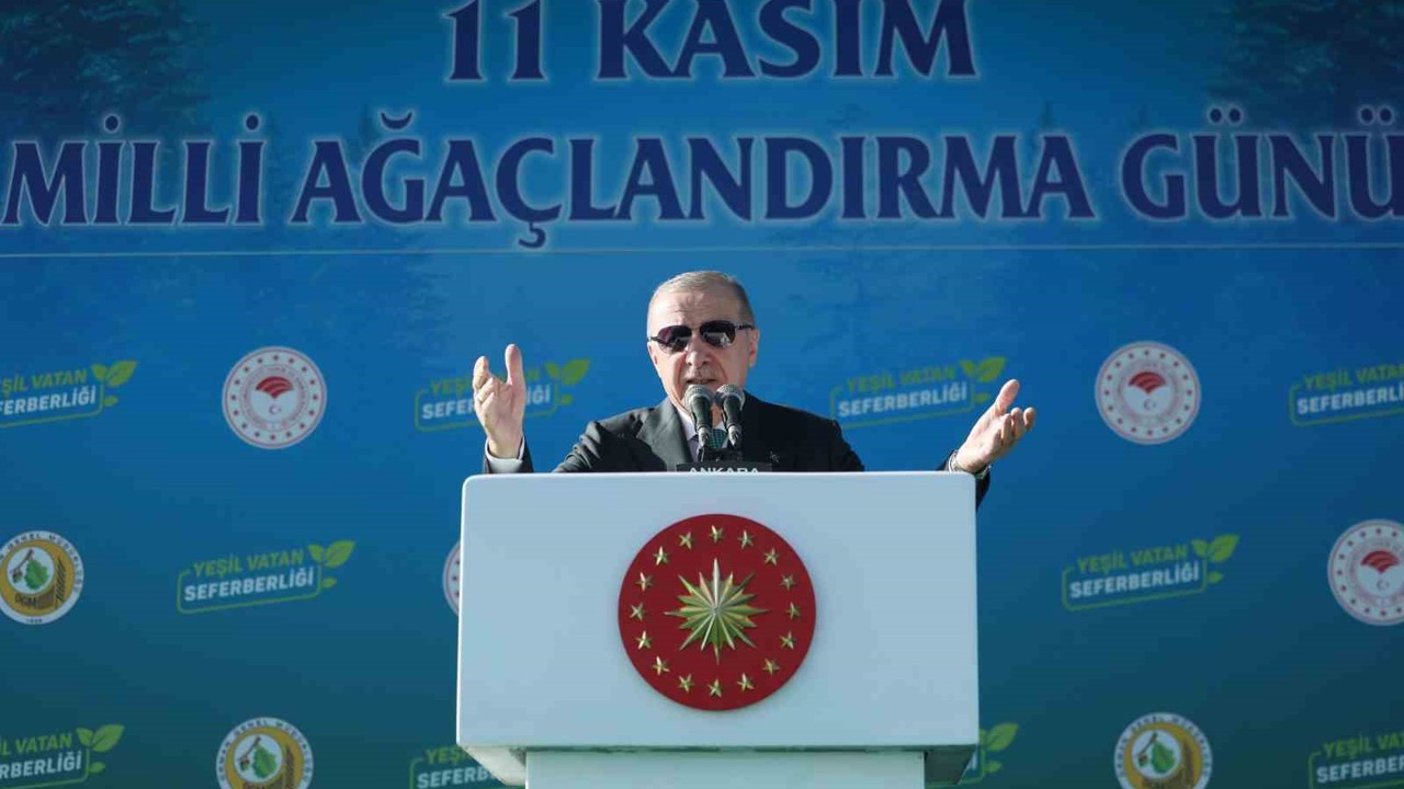 Cumhurbaşkanı Erdoğan: "Son 23 yılda 7 buçuk milyar fidan ve tohumu toprakla buluşturduk"
