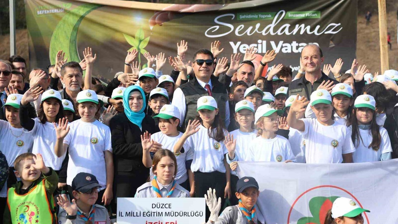 Düzce’de 43 bin 563 fidan toprakla buluştu
