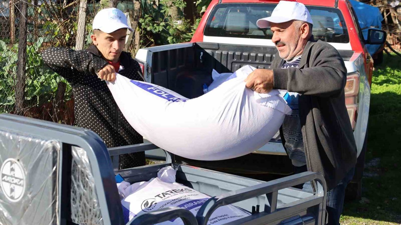 Yangın mağduru çiftçilere tarımsal destek
