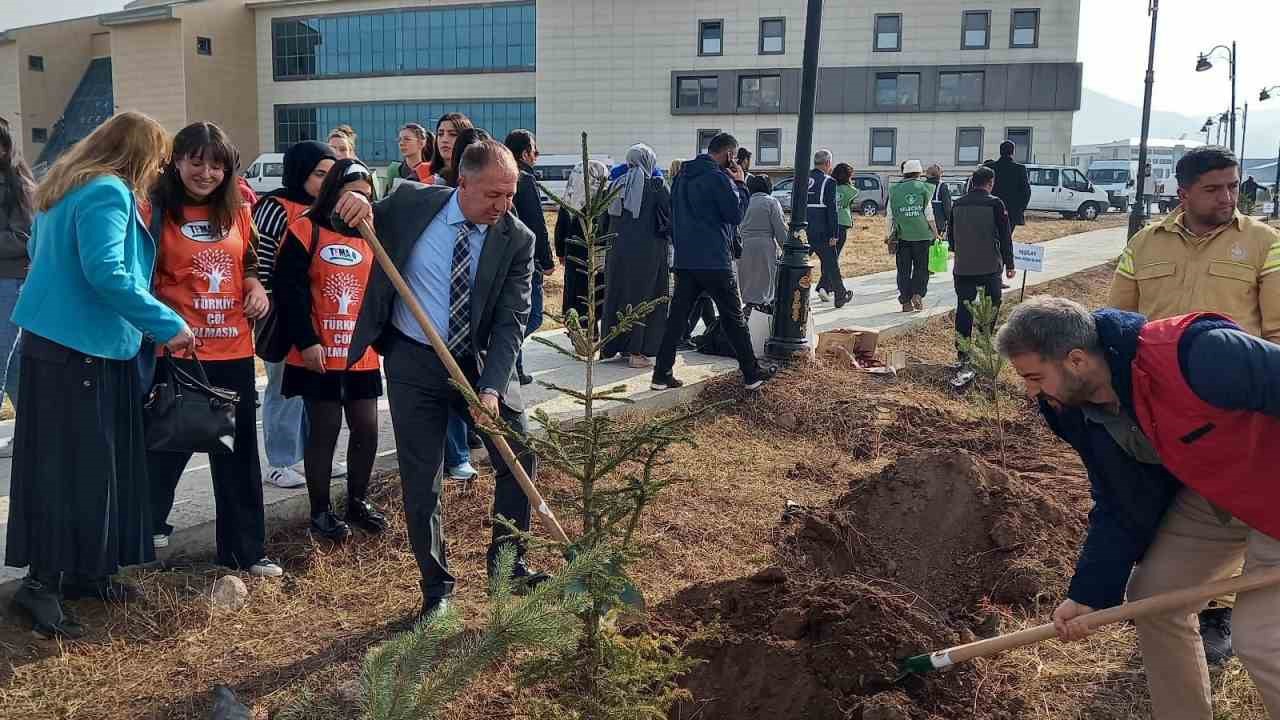 GSİM spor kampüslerine meyve ağacı dikti
