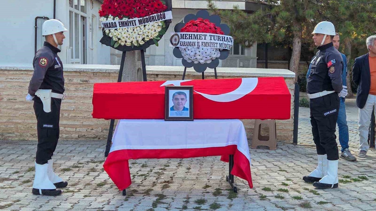 Kalbine yenik düşen polis memuru son yolculuğuna uğurlandı
