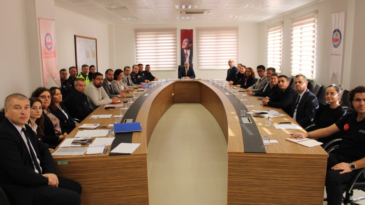 Ergene’de Ulusal Düzey Tatbikat hazırlıkları konuşuldu
