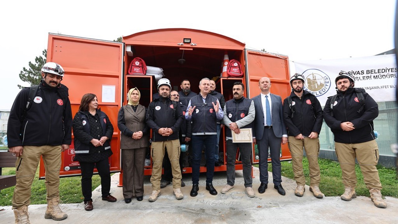 "Afet Konteyneri" uygulaması Sivas’ta başladı
