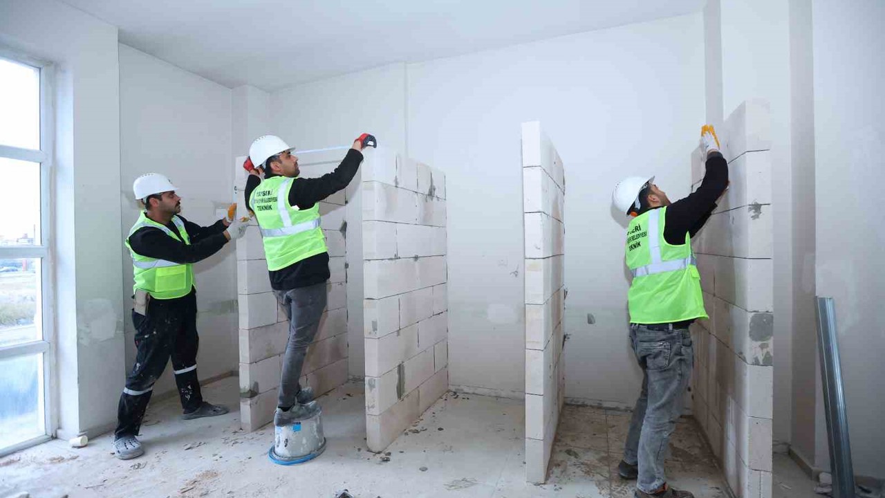 Yeşil Mahalle Sosyal Tesisleri’nde iyileştirme çalışması
