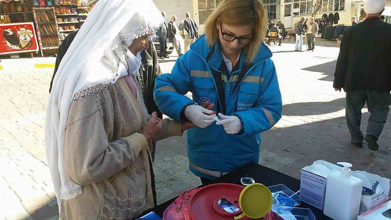 Büyükşehir’den 13 ilçede ücretsiz Diyabet taraması
