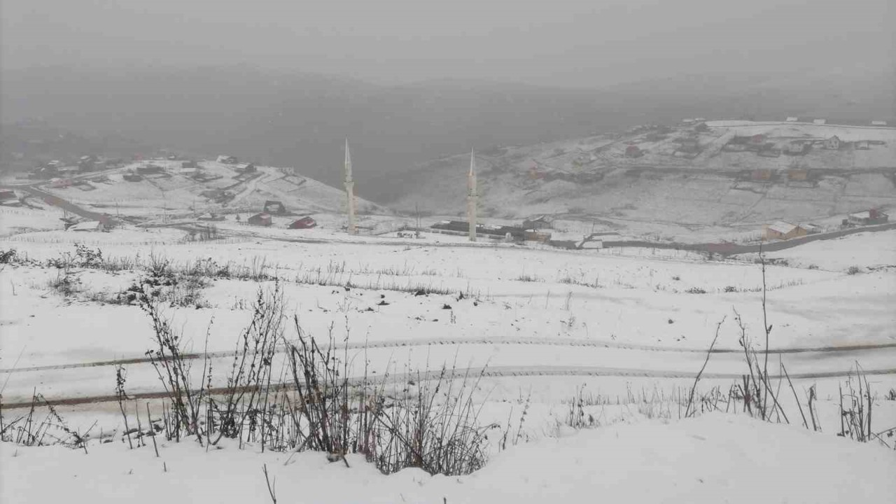 Gümüşhane’nin yüksek kesimleri beyaza büründü
