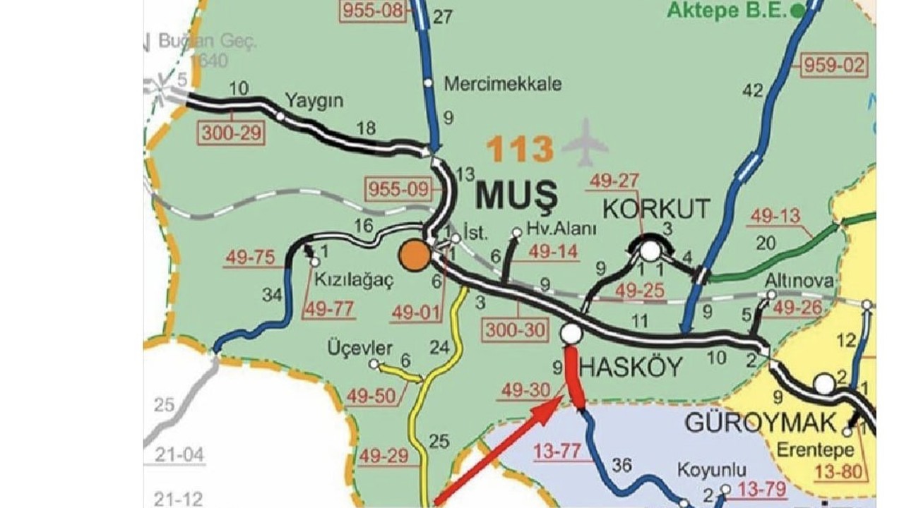 Muş’ta yoğun kar yağışı: Hasköy-Mutki yolu ulaşıma kapandı
