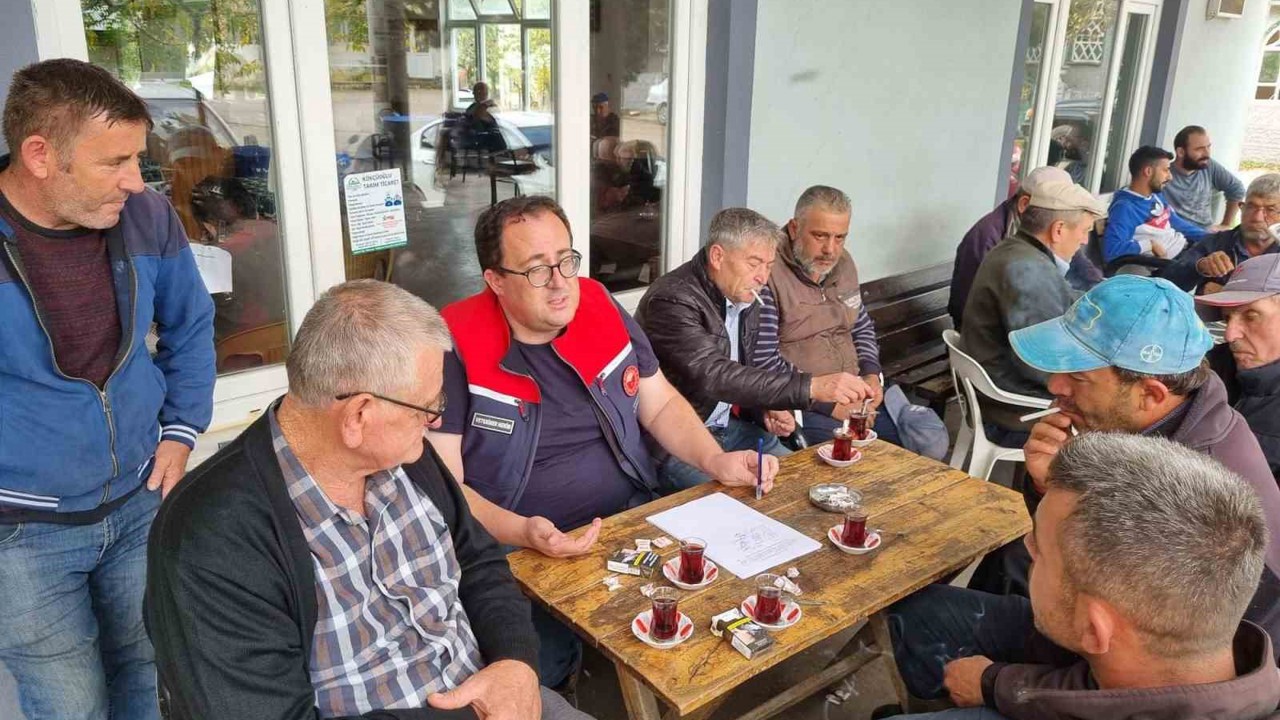 Çiftçiler hayvan hastalıkları ve salgın tedbirleri konusunda bilgilendirildi
