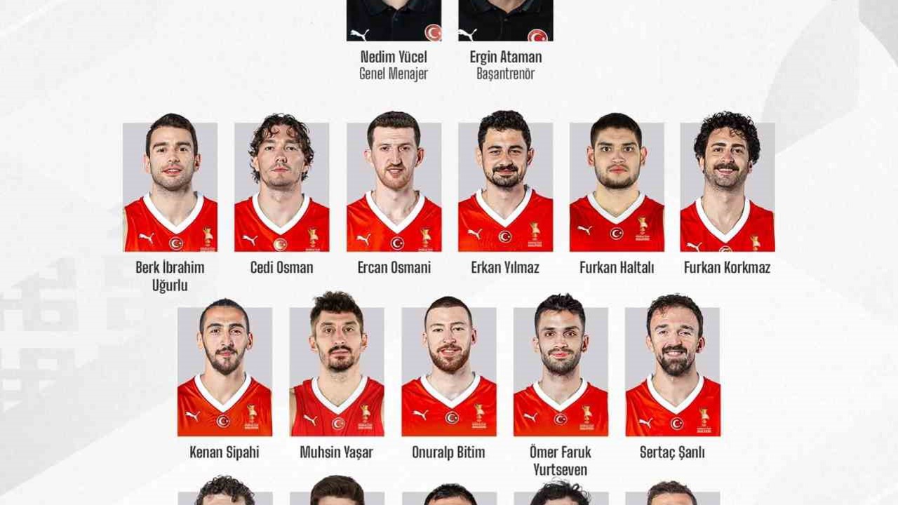 A Milli Erkek Basketbol Takımı’nın aday kadrosu belli oldu
