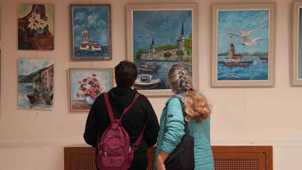 Kartal’da açılan "Atölye No 10 Karma Yağlı Boya Resim Sergisi" ziyaretçilerini bekliyor
