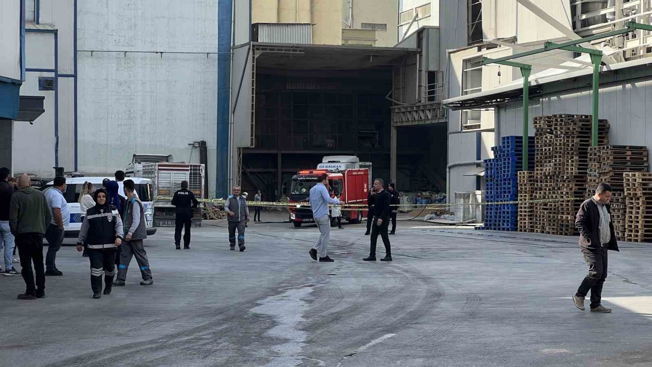 Konya’da fabrikada gaz sıkışması sonucu parlama
