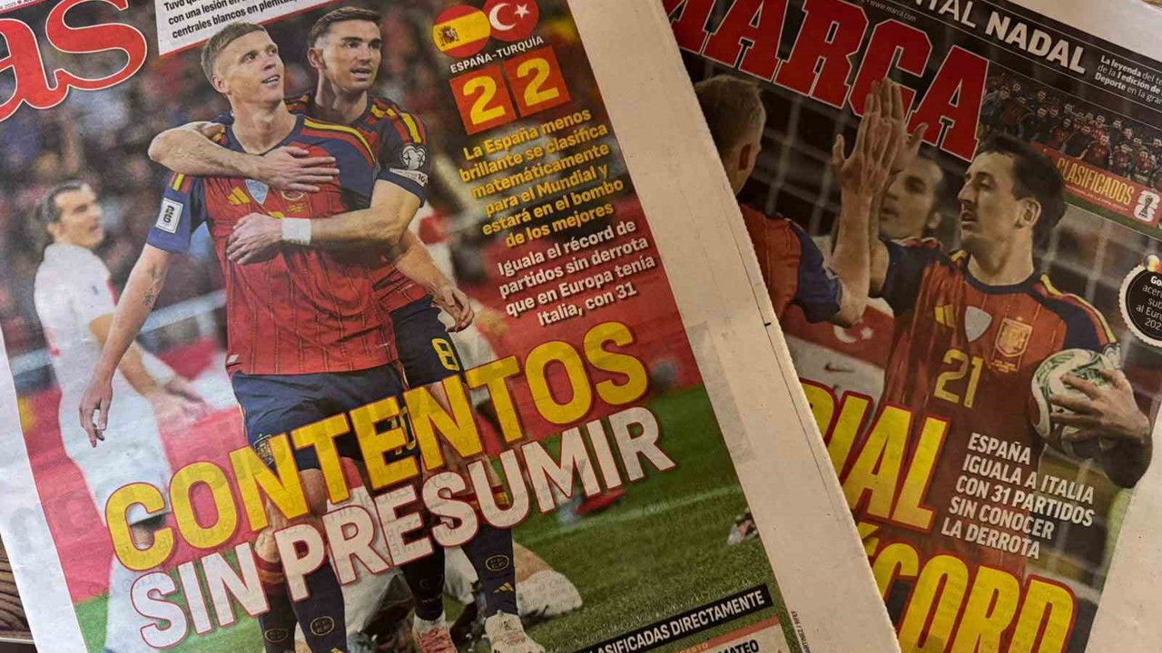 İspanyol basınından İspanya - Türkiye maçı manşetleri
