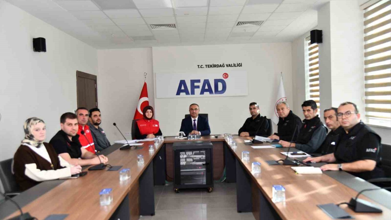 Tekirdağ’da afet beslenme kapasitesi masaya yatırıldı
