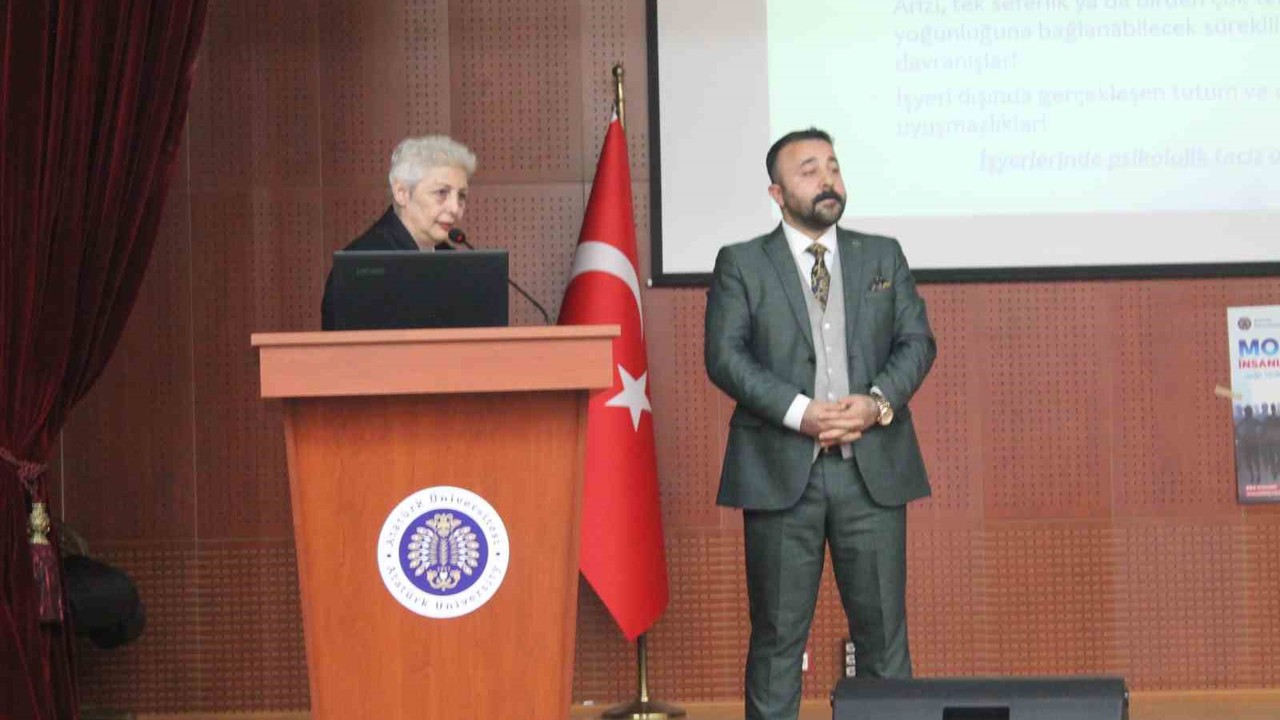 Erzurum’da "İşyerinde psikolojik taciz mobbing" paneli
