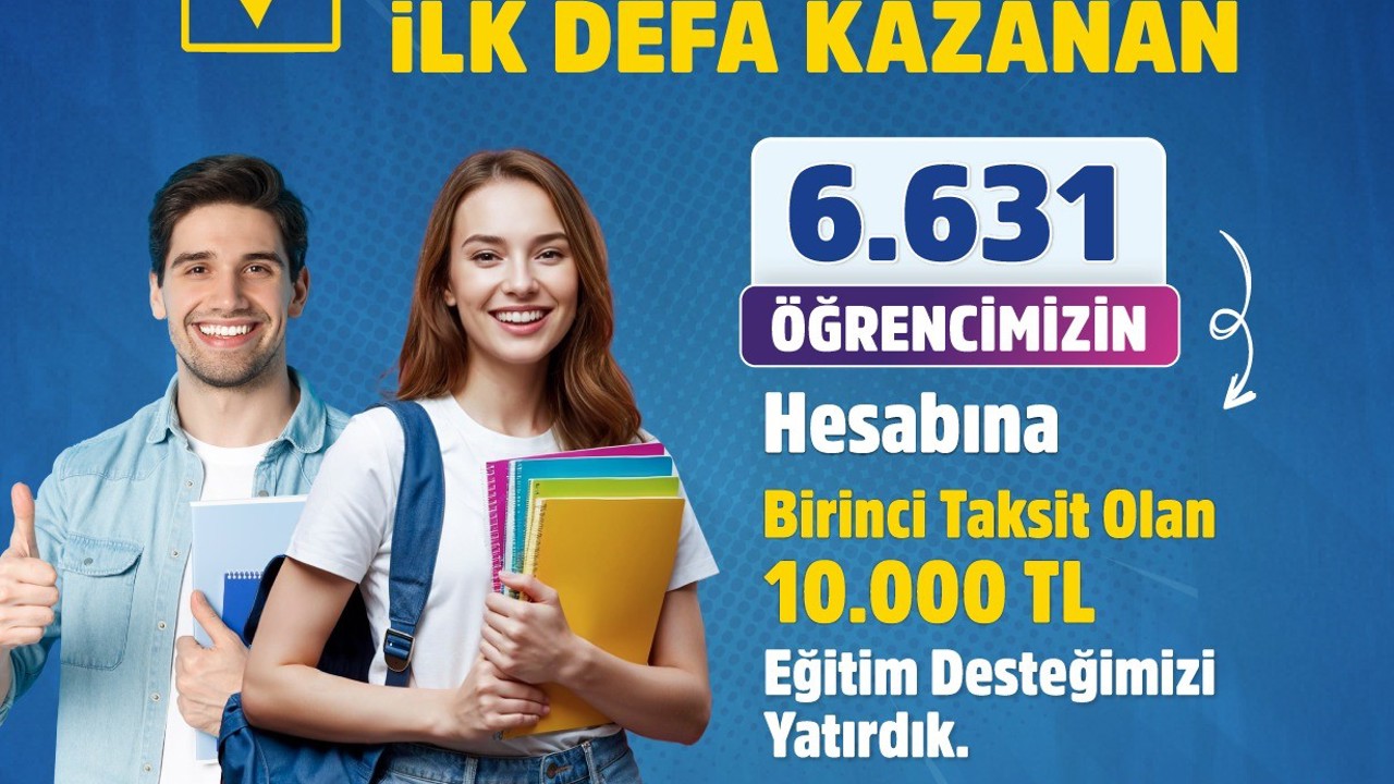 DBB’den üniversiteyi ilk kez kazanan 6 bin 631 öğrenciye eğitim desteği
