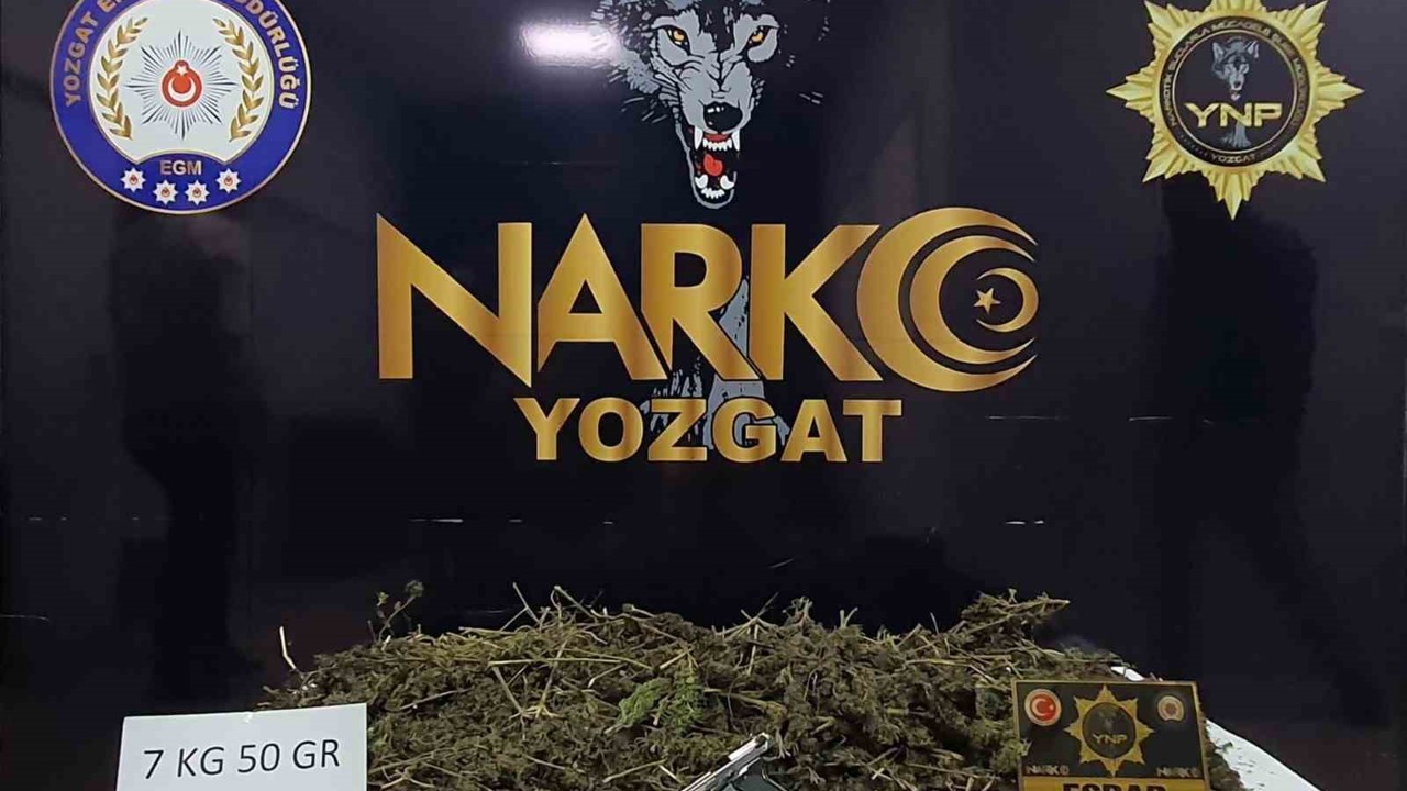 Yozgat’ta 7 kilo esrar ele geçirildi
