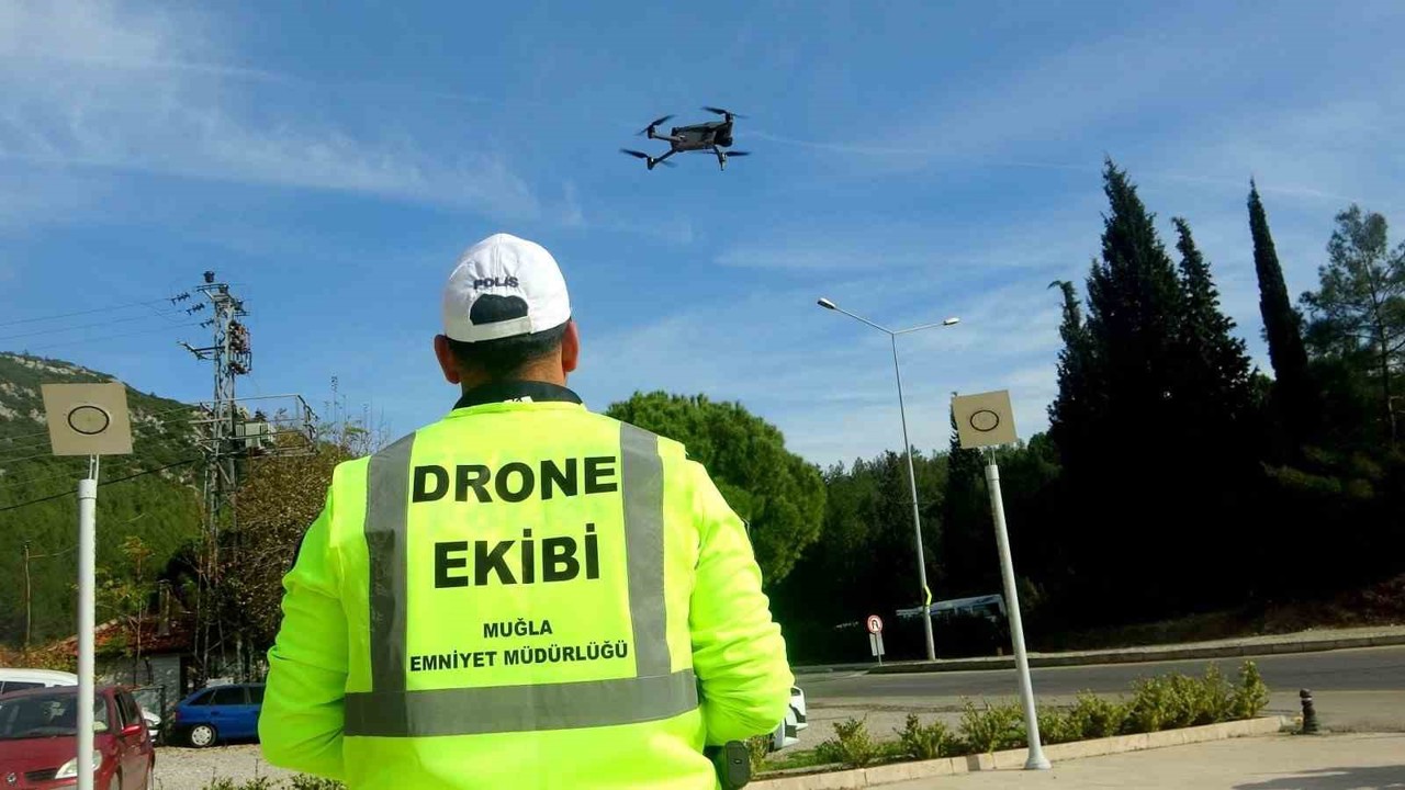Muğla’da trafik denetimlerinde "drone" dönemi
