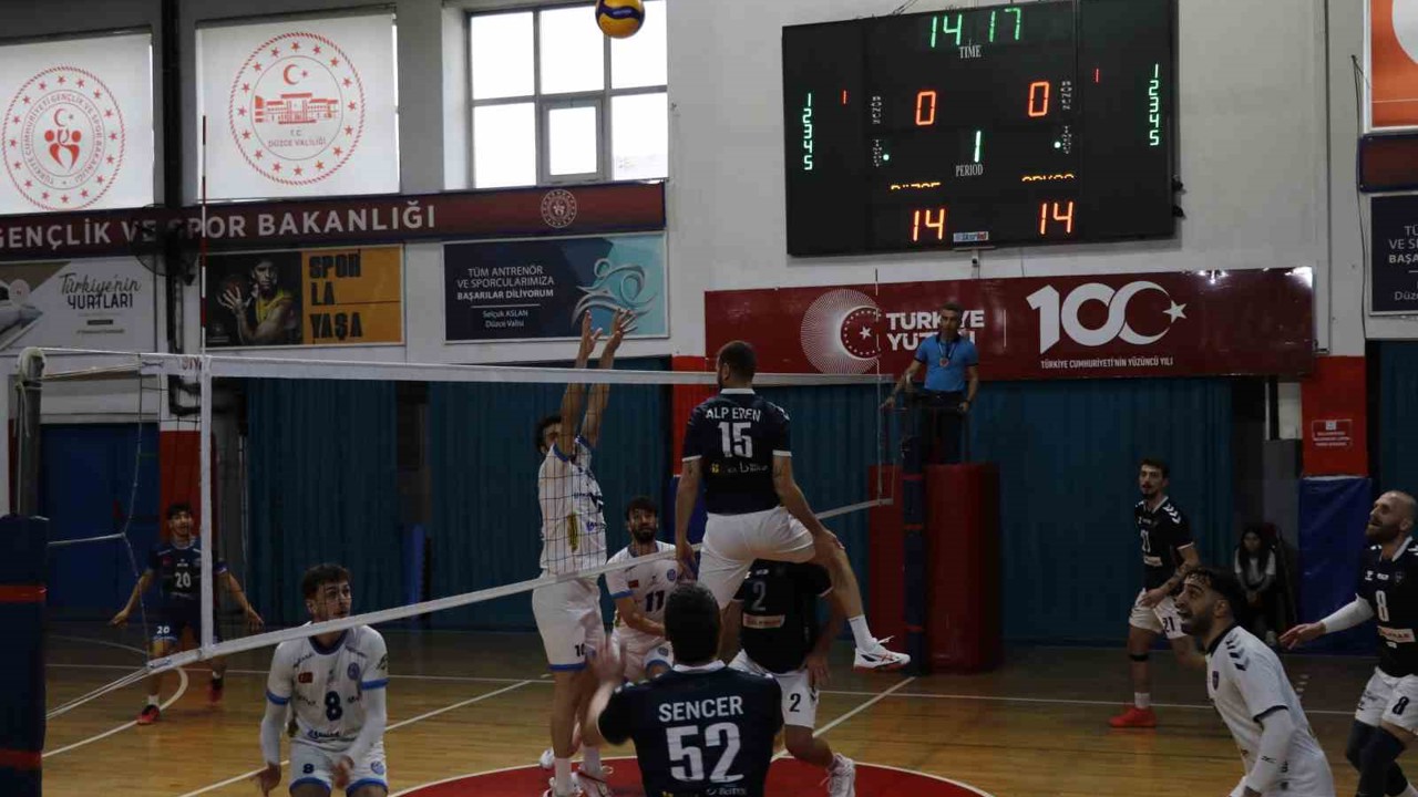 TVF Erkekler 1. Ligi: Düzce Belediyesi Spor Akademisi: 2 - Arkas Spor Kulübü: 3
