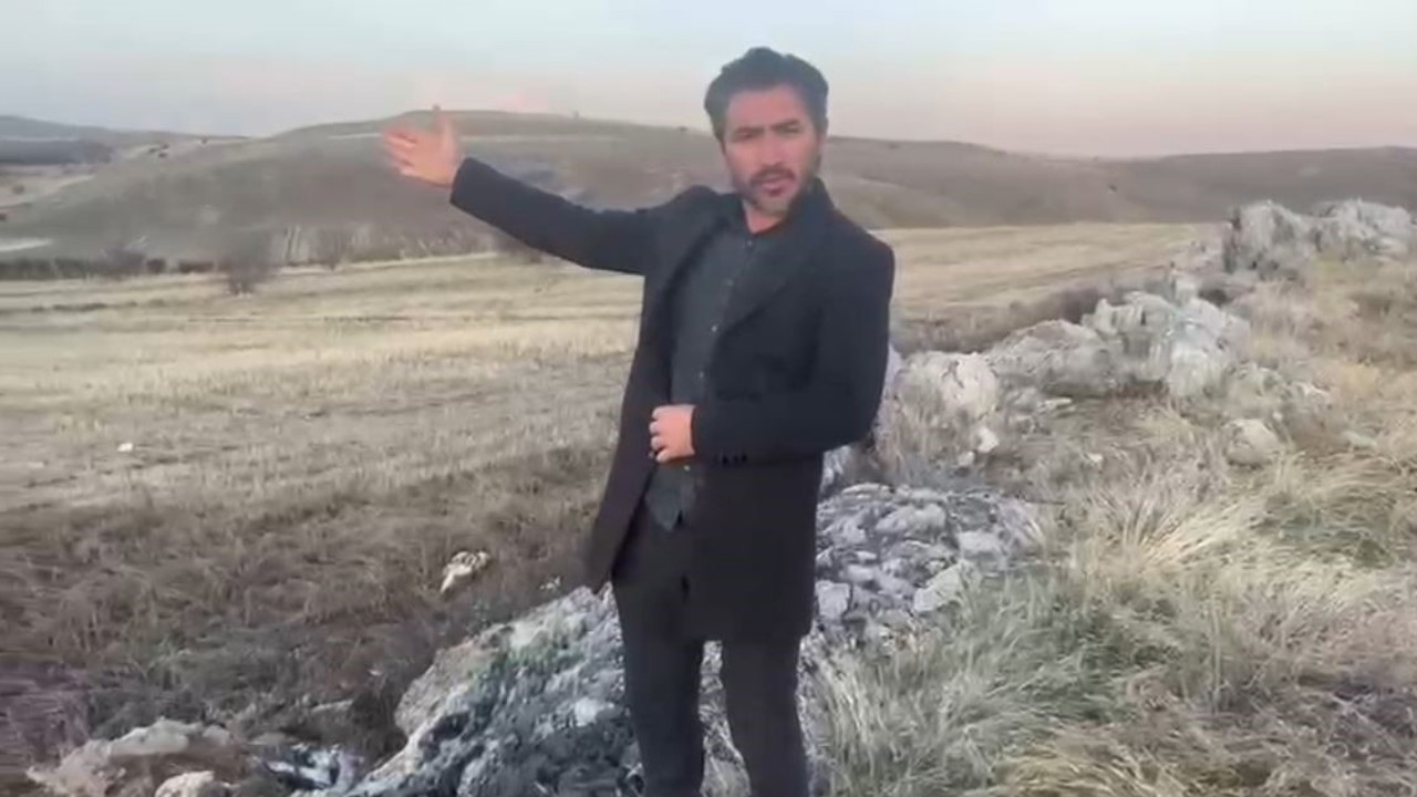 Yolunu şaşıran karaca bozkırın ortasında görüntülendi
