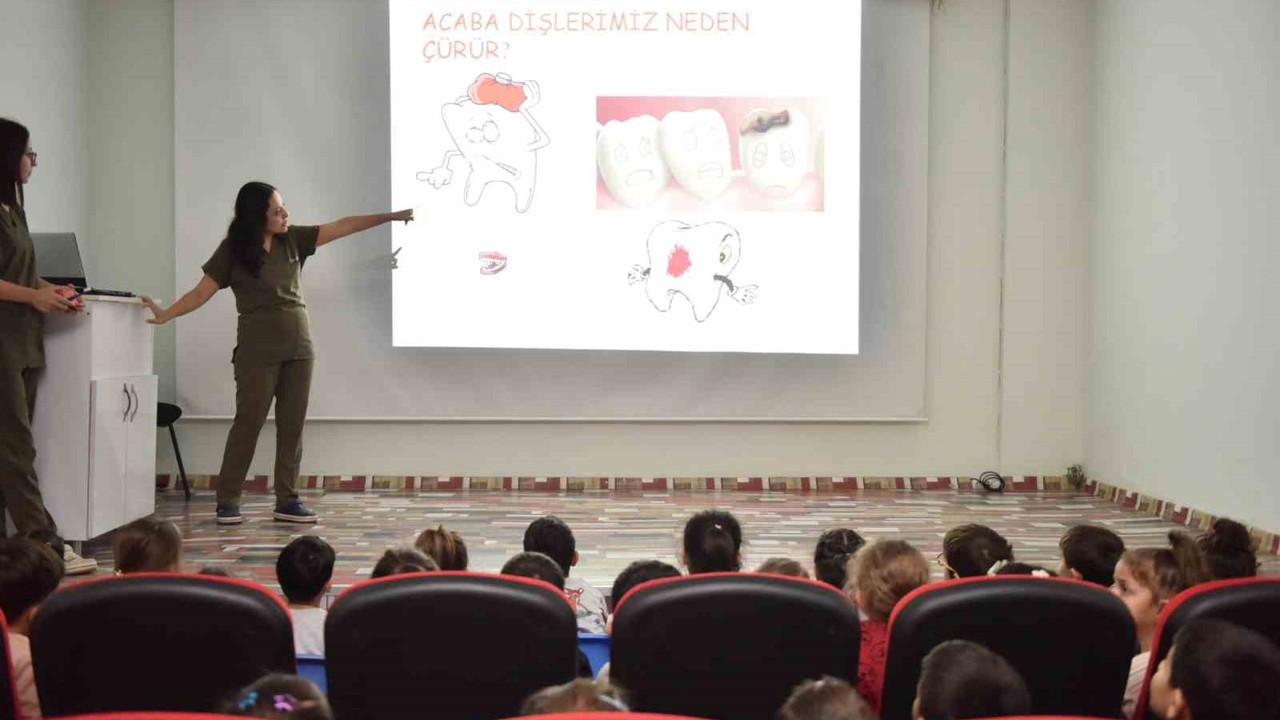 Kepez’de miniklere diş sağlığı eğitimi
