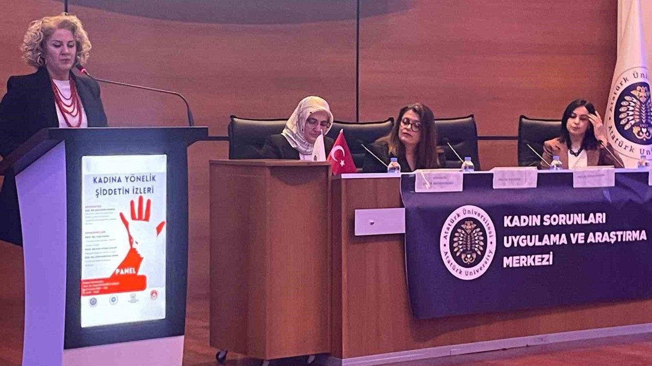 Erzurum’da "Kadına yönelik şiddetin izleri" paneli
