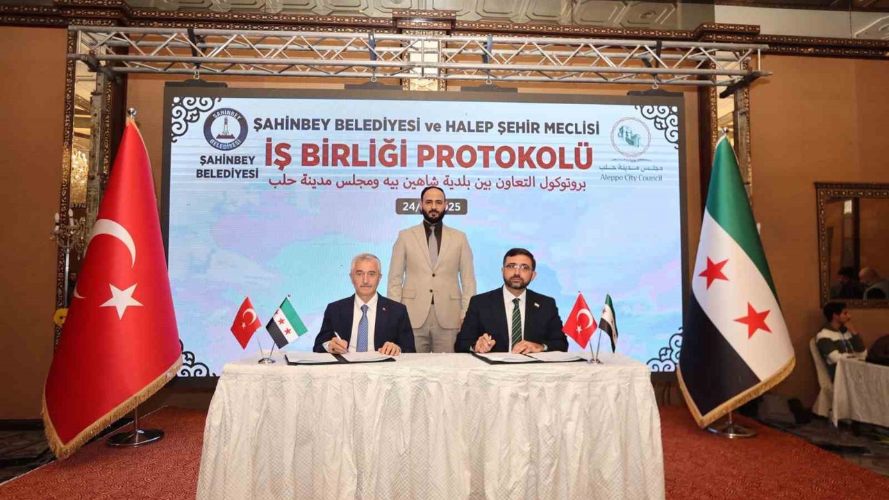 Şahinbey Belediyesi’nden Halep’e kardeşlik eli
