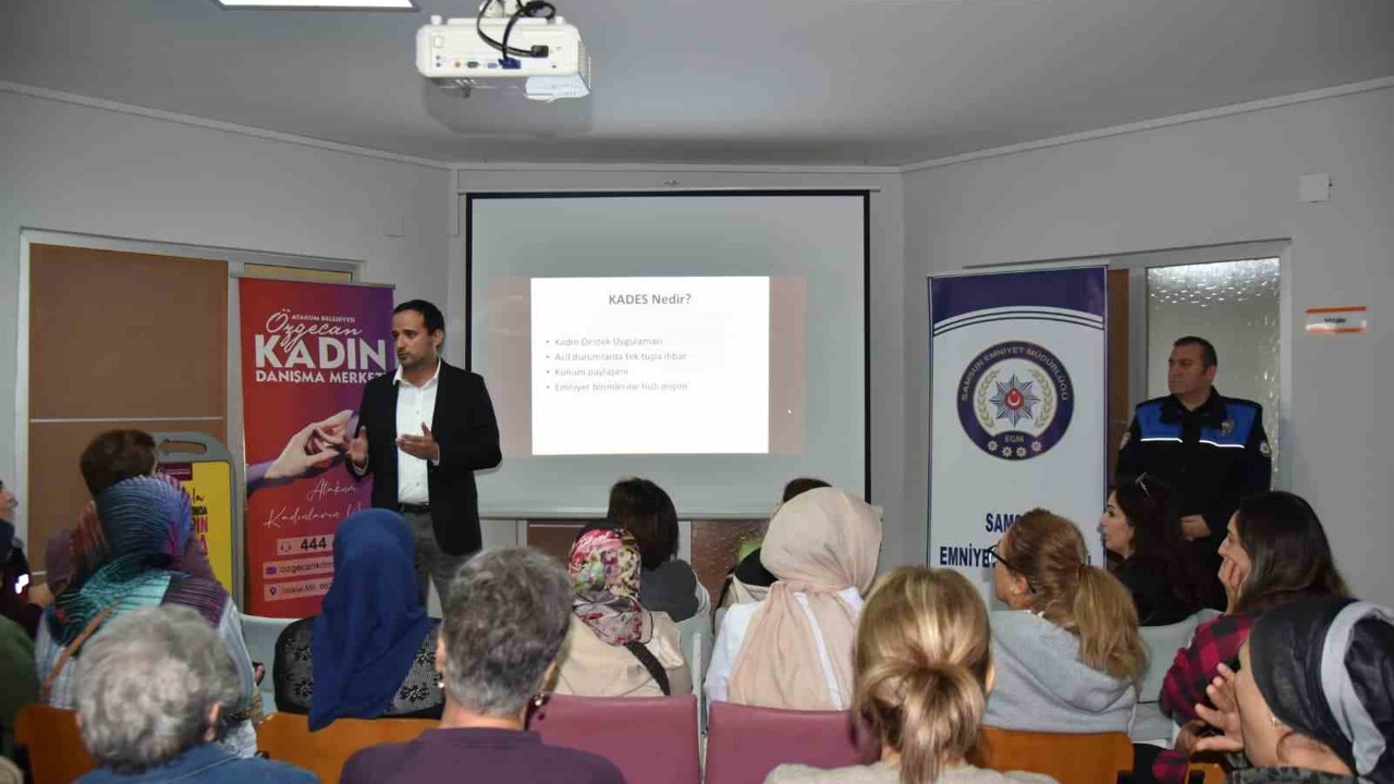 Atakum’da ‘Kadına Şiddete Hayır’ programı
