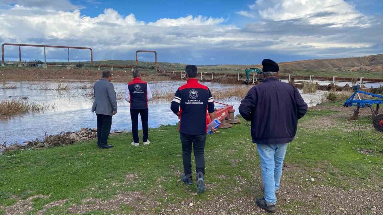 Çanakkale’de yağışların oluşturabileceği hasarlara karşı saha tespit çalışmaları devam ediyor
