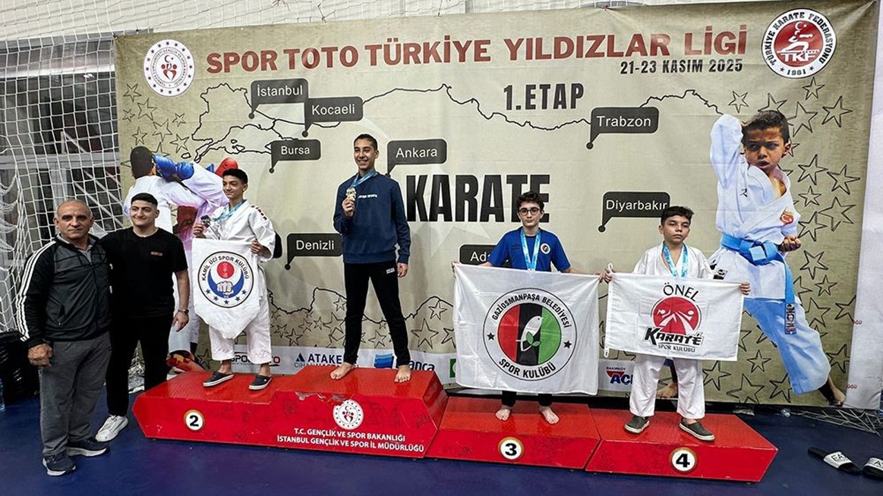 Gaziosmanpaşalı karatecilerden Türkiye Yıldızlar Ligi’nde 14 madalya
