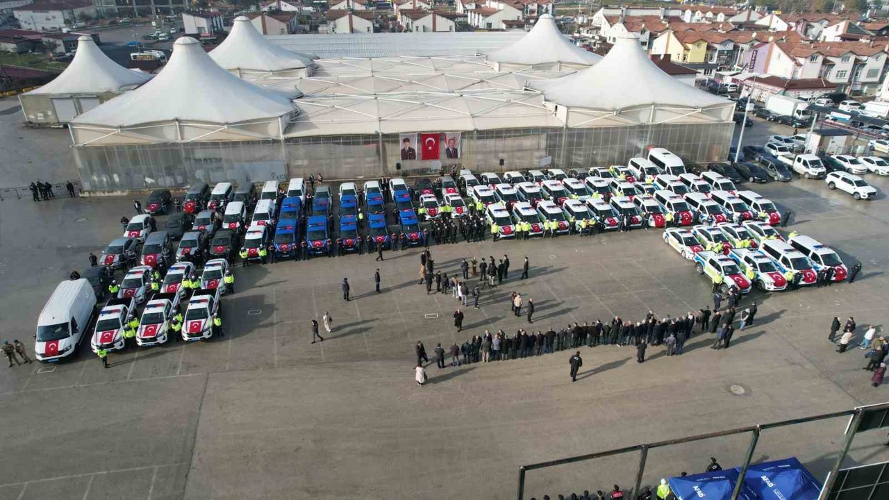 Kastamonu’da 84 araç, törenle emniyet ve jandarmaya tahsis edildi
