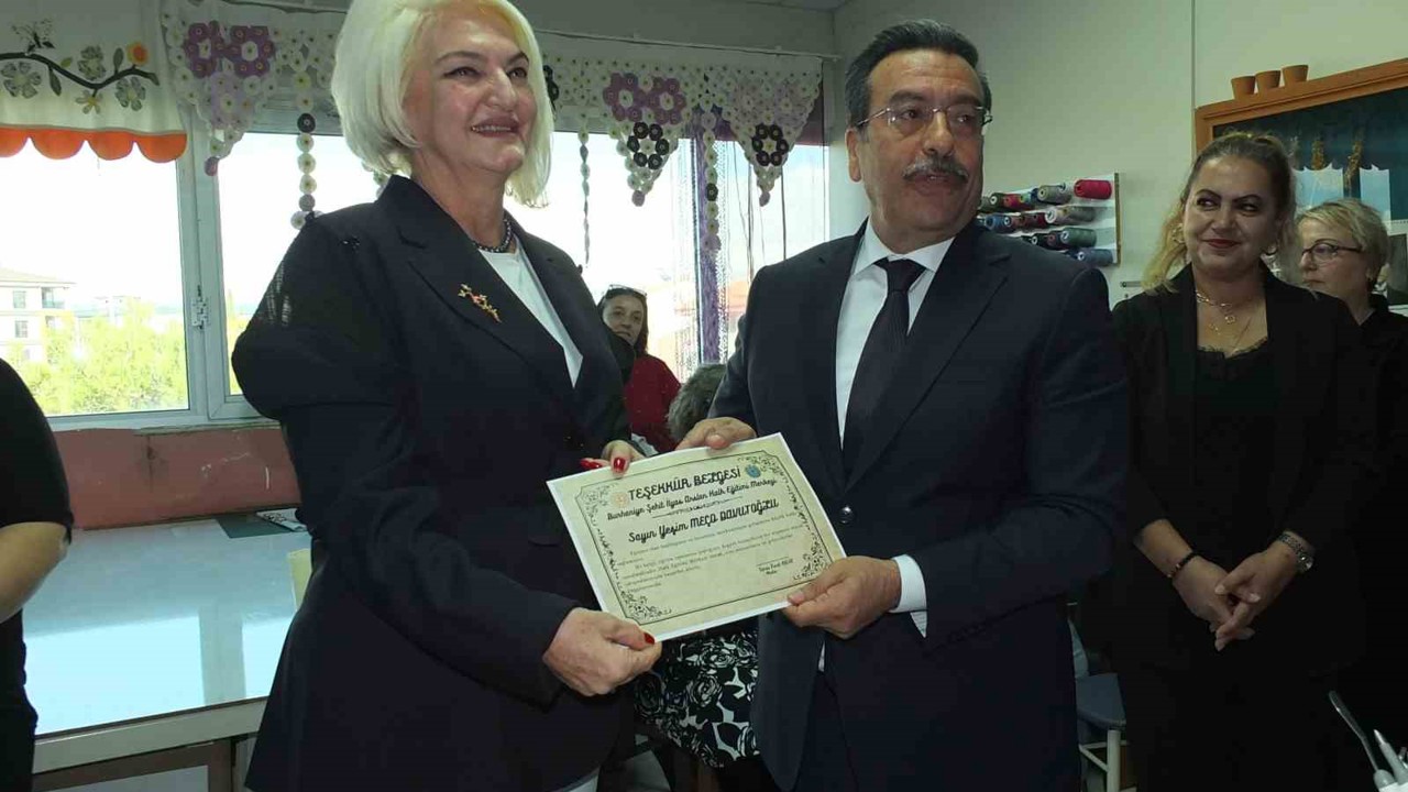 Balıkesir’de kadın hayırsevere Kaymakam teşekkürü
