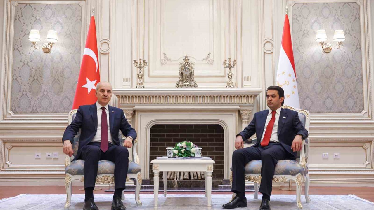TBMM Başkanı Kurtulmuş, Tacikistan Ali Meclisi Milli Meclis Başkanı Emomali ile görüştü

