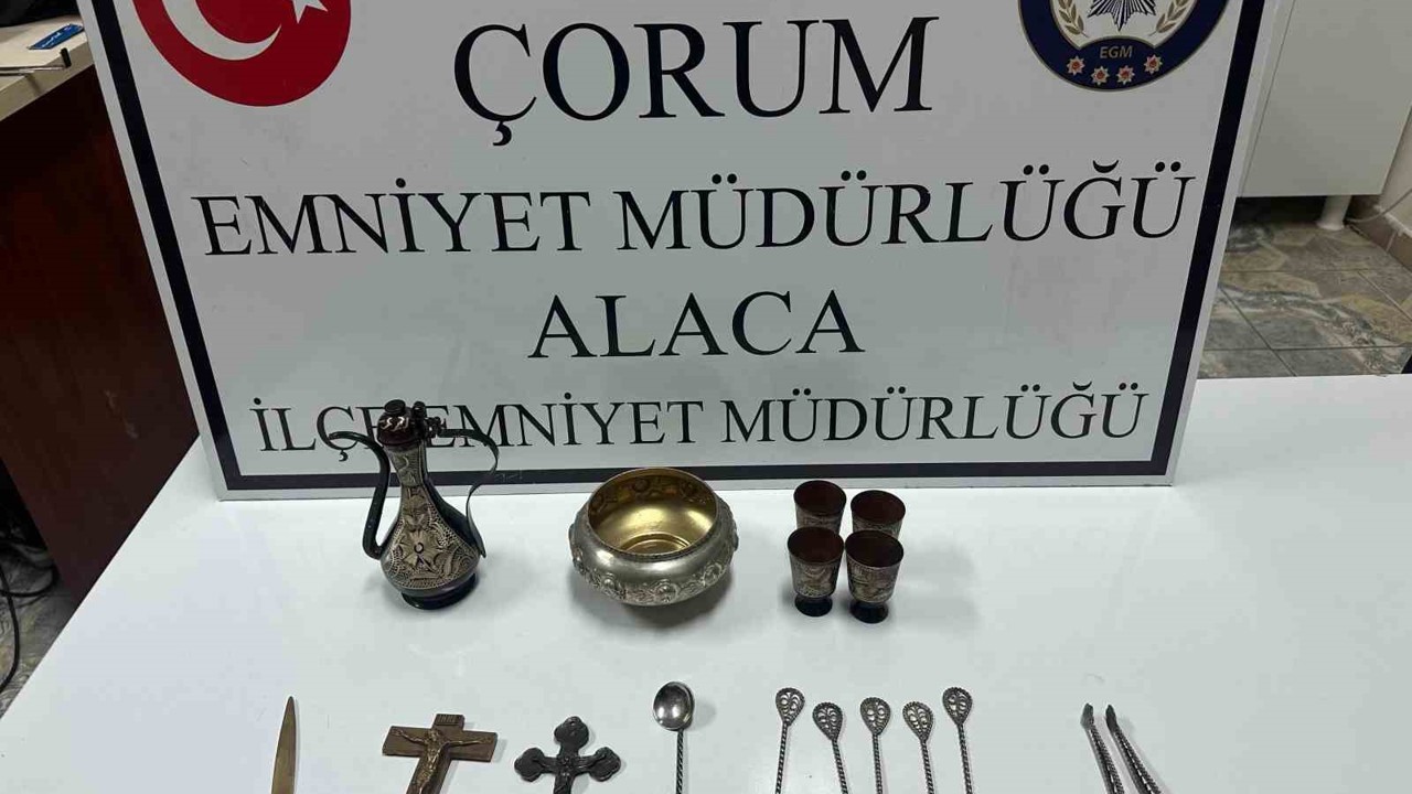 Çorum’da tarihi eser operasyonu: 1 gözaltı
