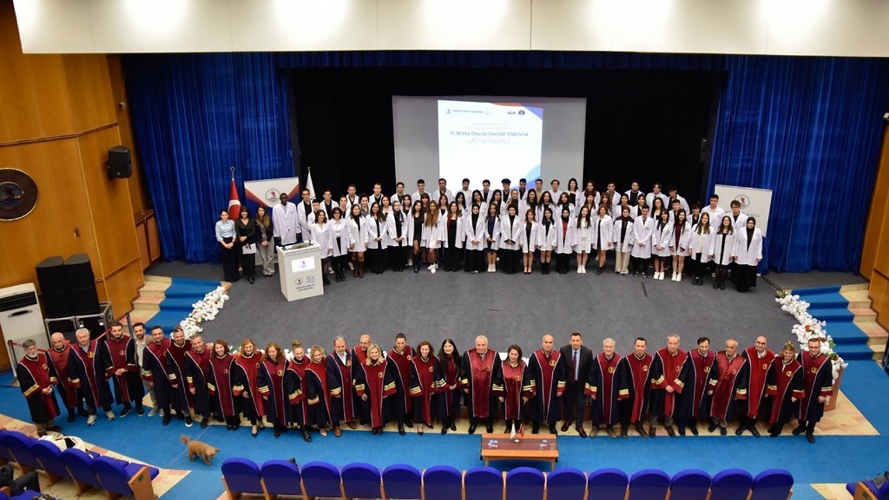 OMÜ Veteriner Fakültesi öğrencileri beyaz önlük giydi
