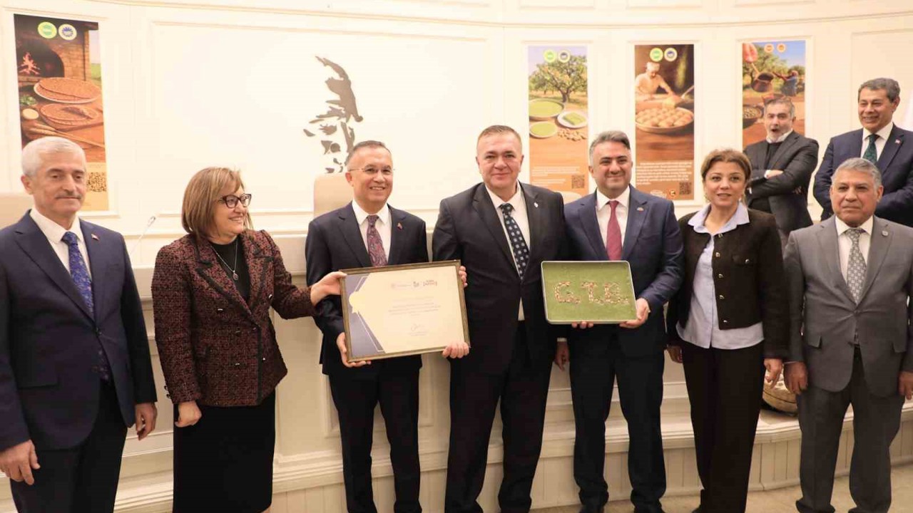 GTB’ye coğrafi işaret başarıları için teşekkür plaketi
